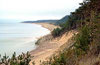 View near Uzava lighthouse